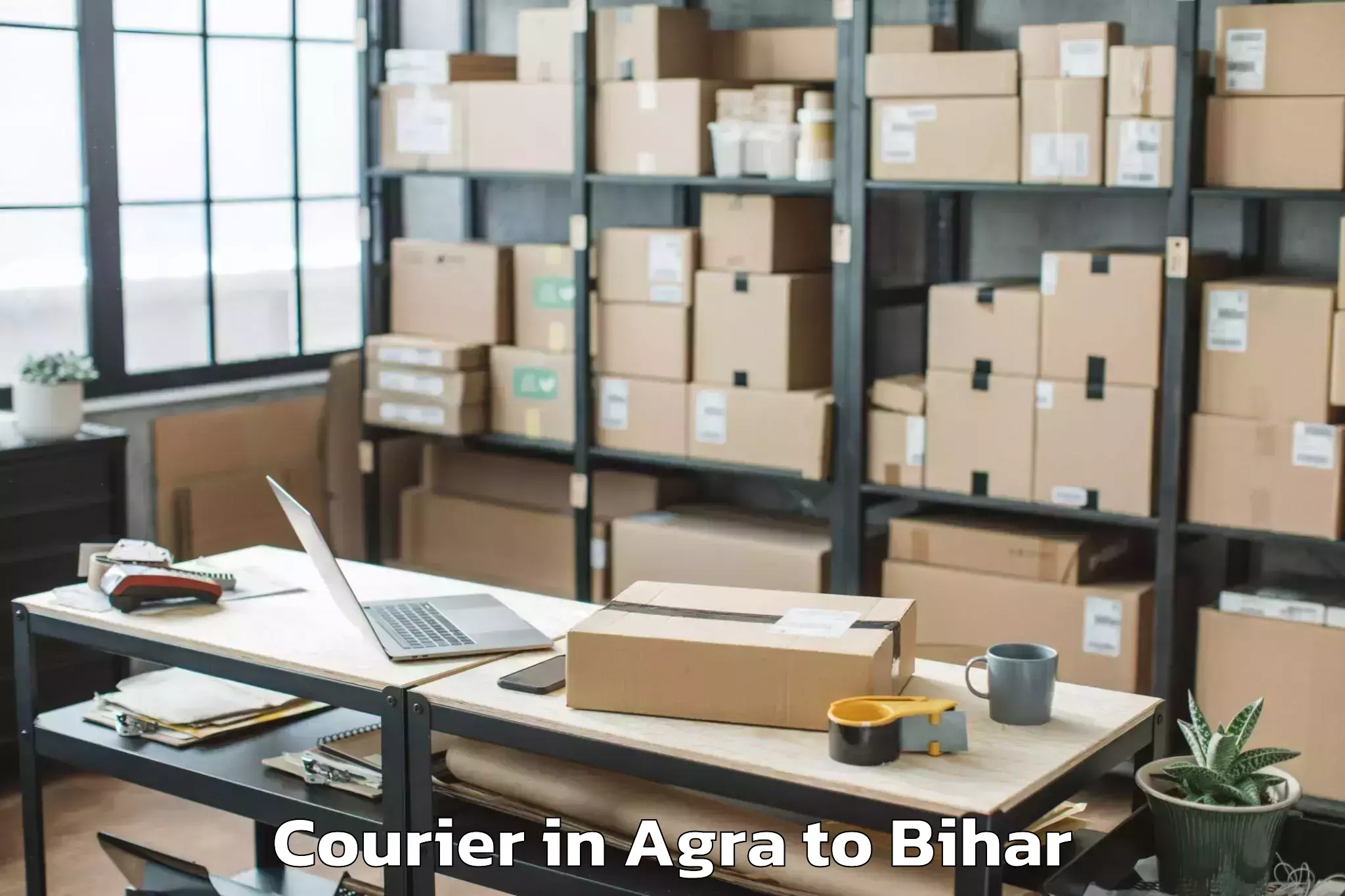 Easy Agra to Bathani Courier Booking